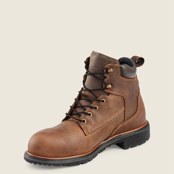 Red Wing Mens Safety Boots - Dynaforce® - 6-inch Toe - Brown - NZD278461